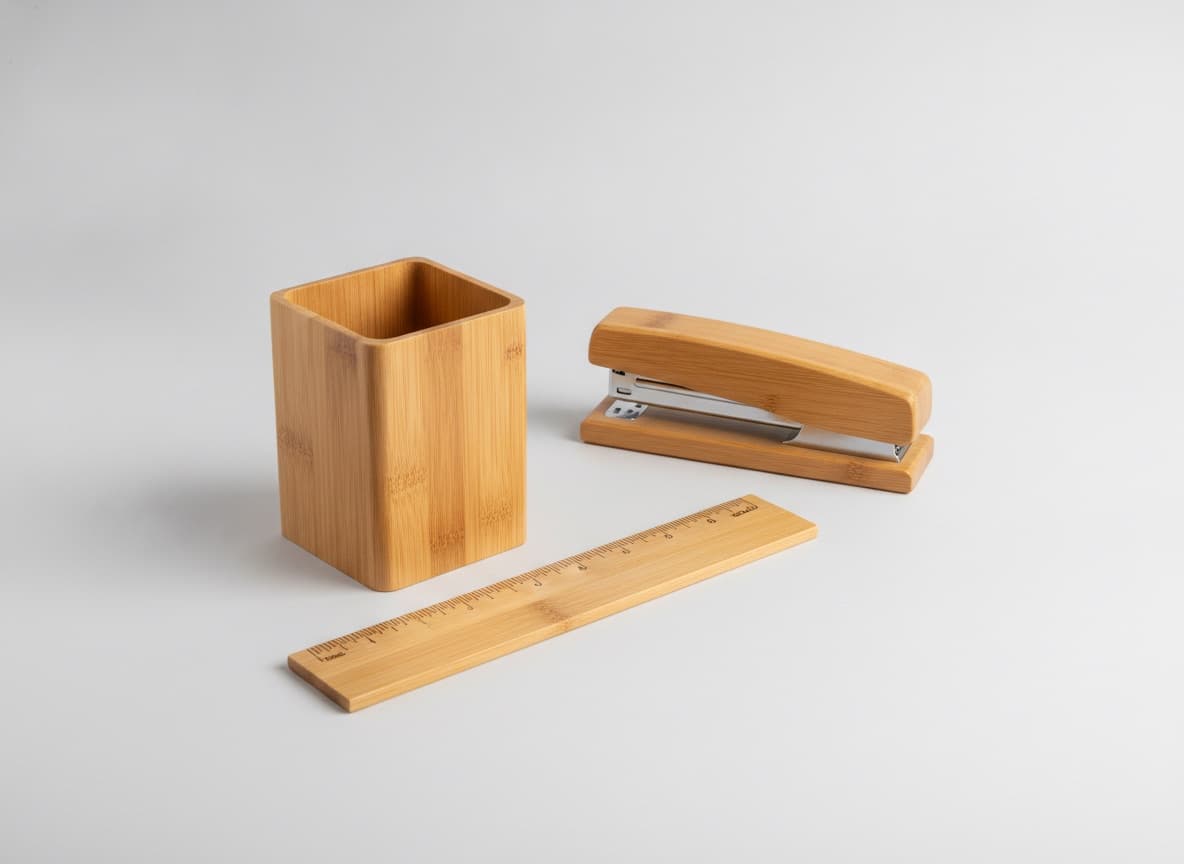 Set bureau en bambou