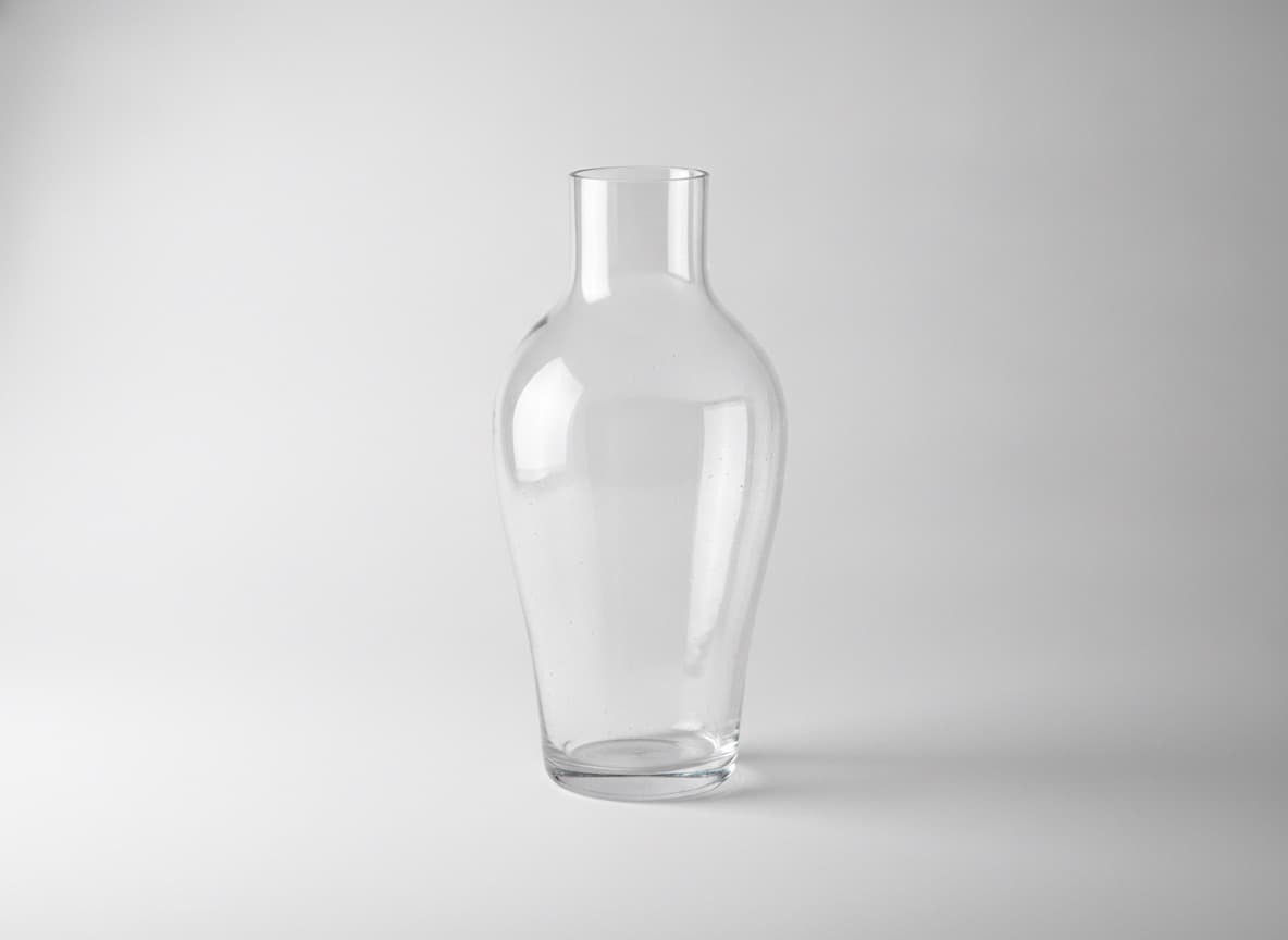 Carafe en verre soufflé